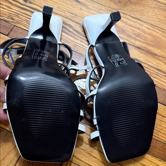 ASOS Black and White Strappy Sandals - Picture 2 of 3